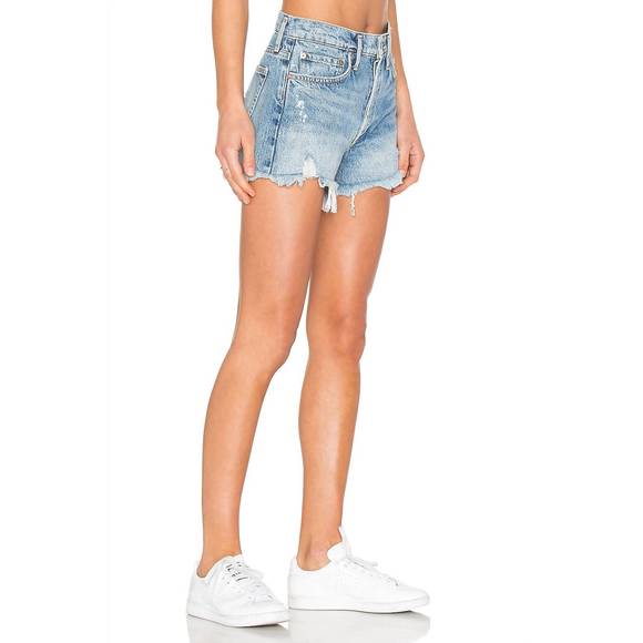 NEW AGOLDE parker vintage cut off shorts in swapmeet - Picture 3 of 4